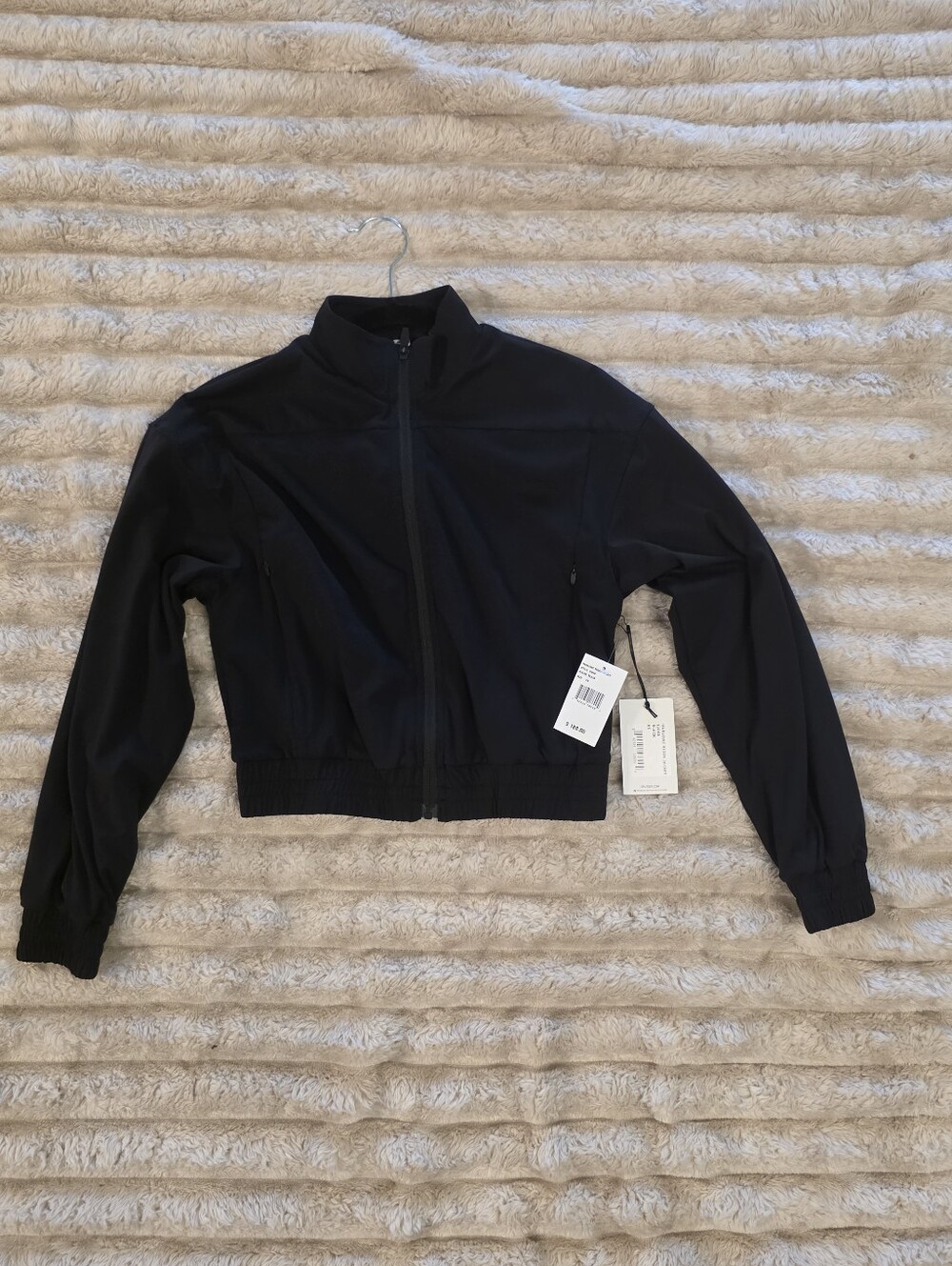 Nwt Splits59 Black Cropped Bomber Jacket
